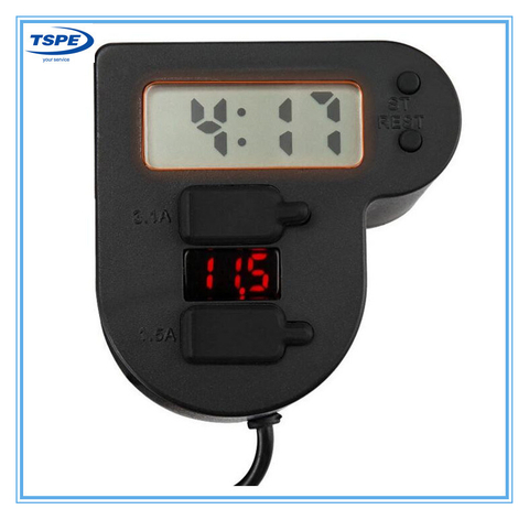New Charger Motorcycle Waterproof USB Voltmeter for 12V-24V Motorbikes