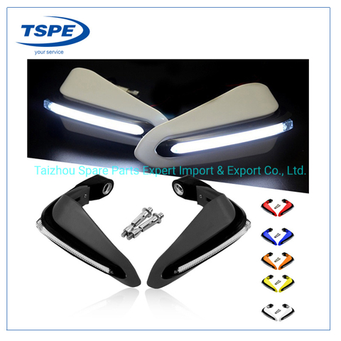 Motorcycle Handlebar Protector with LED Lights Hand Guard