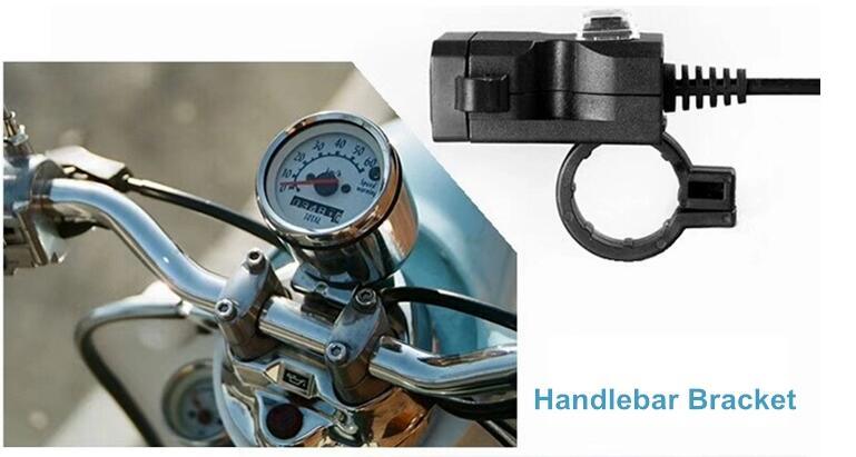 Waterproof Dual USB Motorcycle Charger Socket for 12V Motorcycle ATV