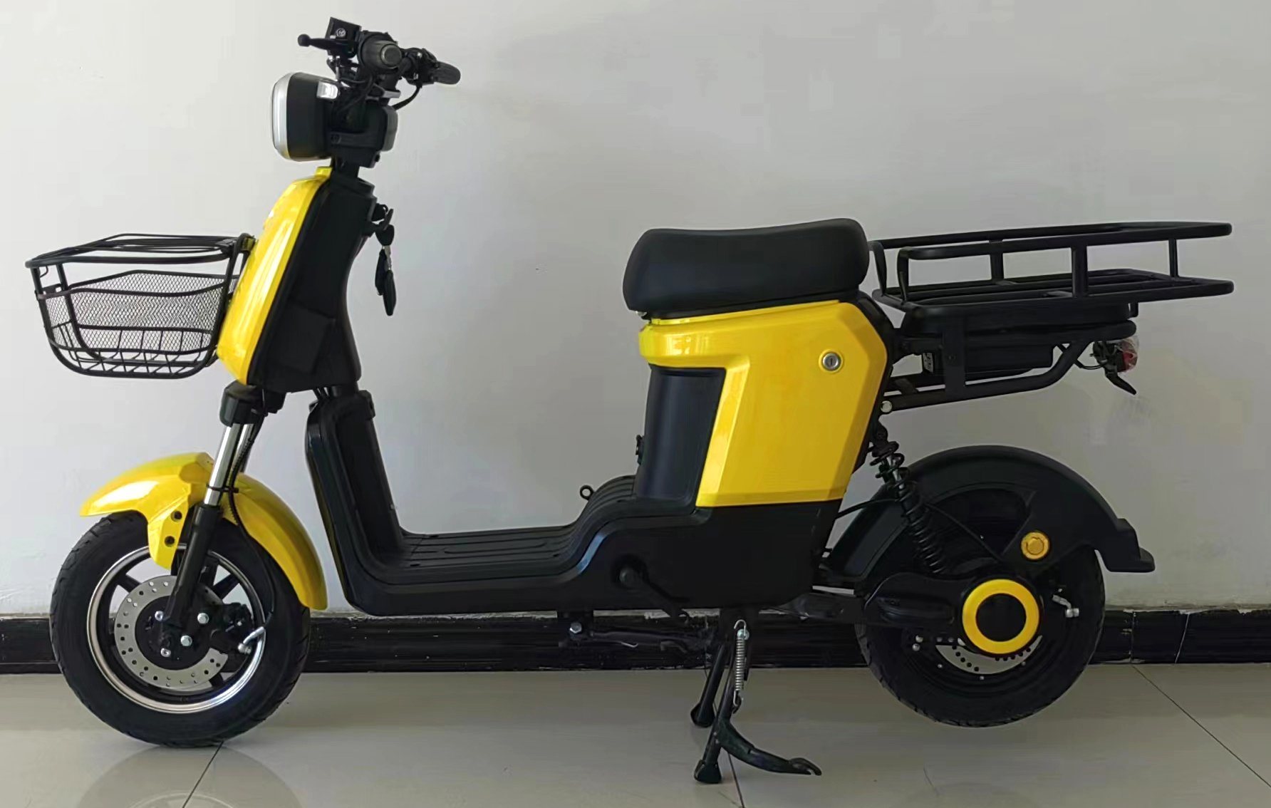 Electric Motorcycle for Pizza Food Cargo Delivery 350W/500W E-Bike