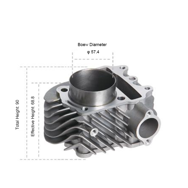 Motorcycle Engine Parts Motorcycle Cylinder Block for Wh150