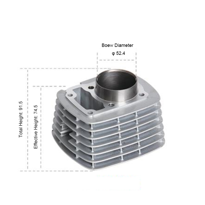 Motorcycle Engine Parts Motorcycle Cylinder Block for Kyy 125