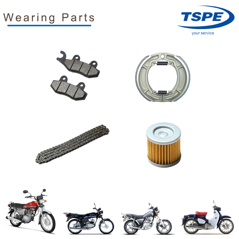 Non-Asbestos Motorcycle Brake Shoes Motorcycle Parts for Ds 150