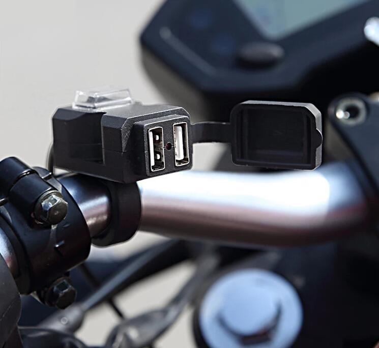 Waterproof Dual USB Motorcycle Charger Socket for 12V Motorcycle ATV