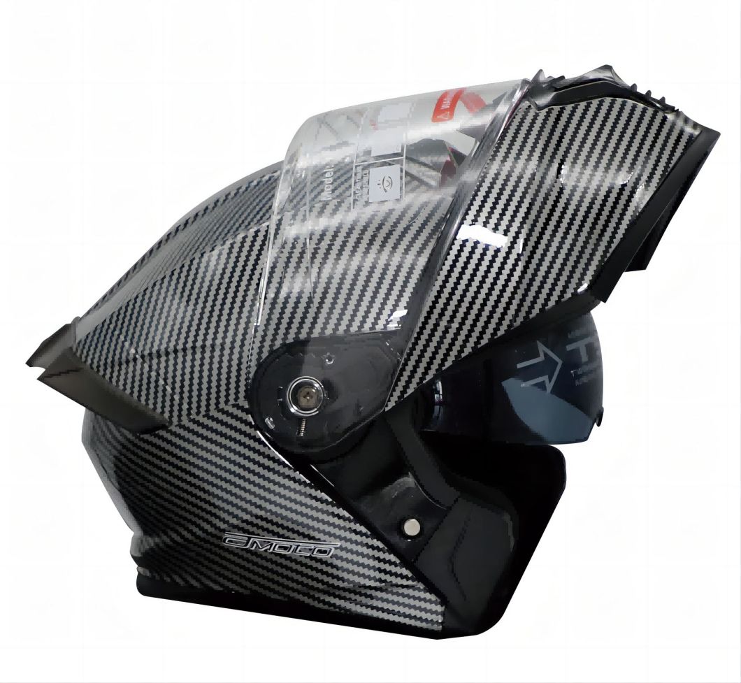Modular Flip up Motorcycle Helmet Model Np-900 Carbon Decal