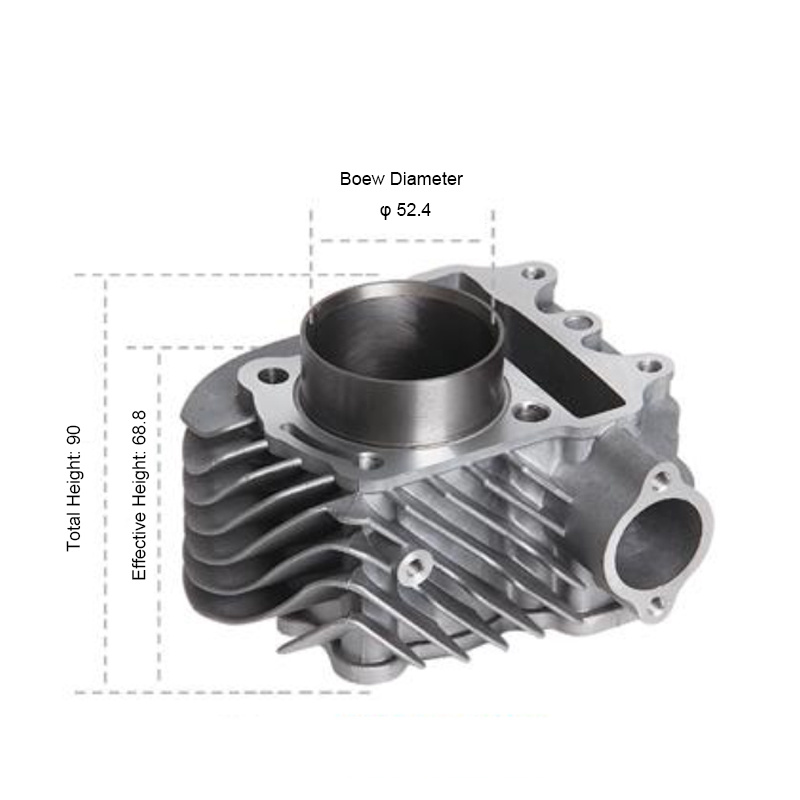 Motorcycle Engine Parts Motorcycle Cylinder Block for Wh125le