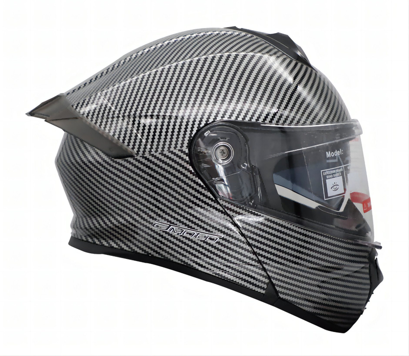 Modular Flip up Motorcycle Helmet Model Np-900 Carbon Decal