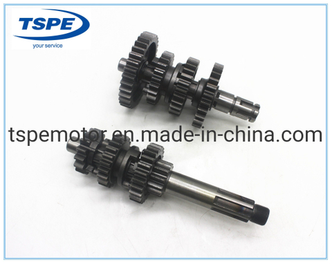 Motorcycle Parts Motorcycle Mainshaft Countershaft for Boxer-150