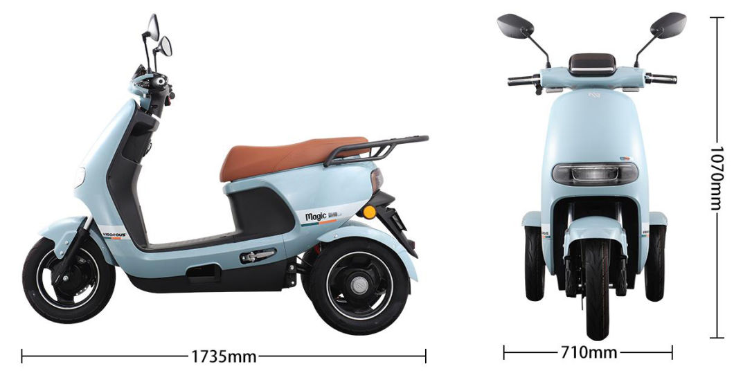 Electric Motorcycle Three Wheel New Model Tricycle