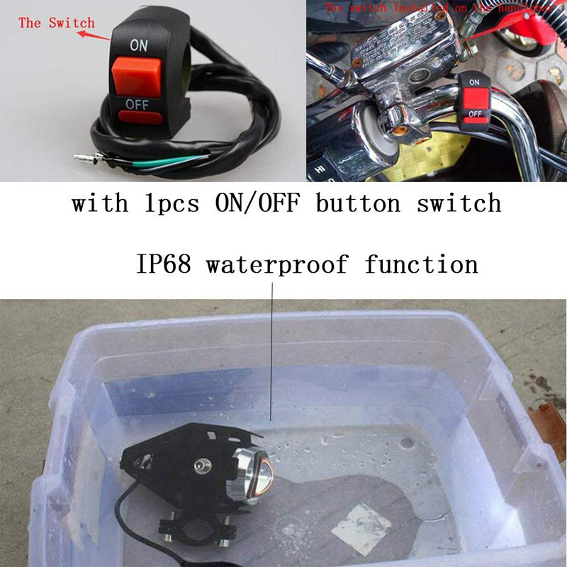 Motorcycle Accessories 12V LED Work Light U5 CREE Lamp Light