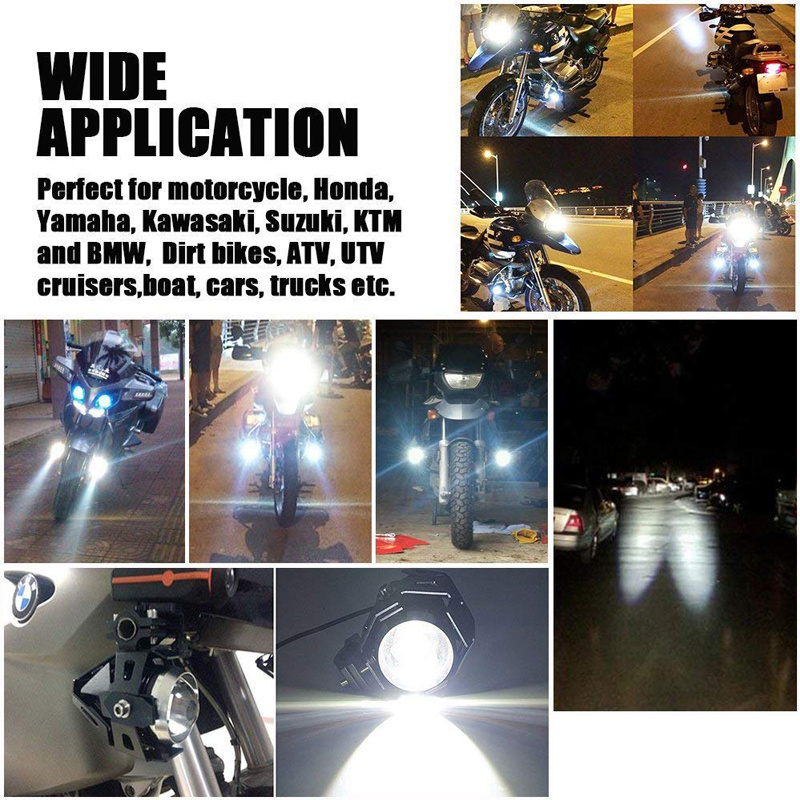 Motorcycle Accessories 12V LED Work Light U5 CREE Lamp Light
